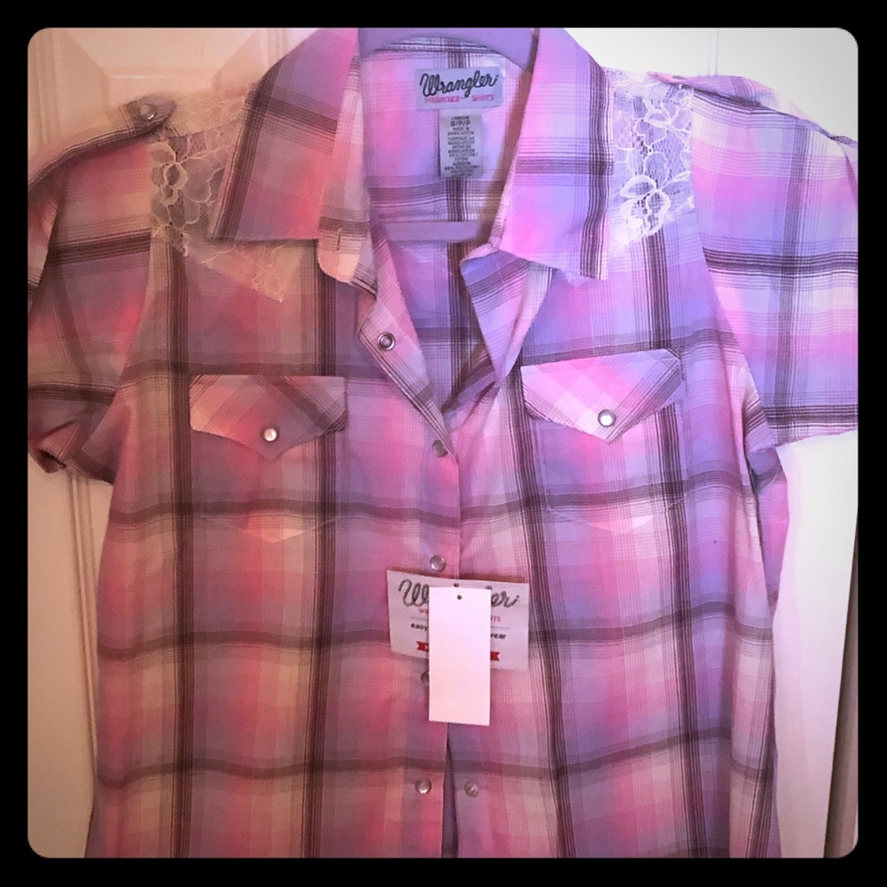 Multi colored buttoned blouse